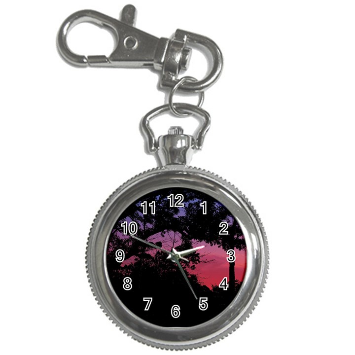 Sunset Landscape High Contrast Photo Key Chain Watches