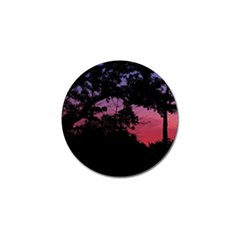 Sunset Landscape High Contrast Photo Golf Ball Marker by dflcprintsclothing