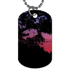 Sunset Landscape High Contrast Photo Dog Tag (two Sides) by dflcprintsclothing