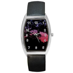 Sunset Landscape High Contrast Photo Barrel Style Metal Watch by dflcprintsclothing