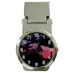 Sunset Landscape High Contrast Photo Money Clip Watches by dflcprintsclothing