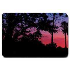 Sunset Landscape High Contrast Photo Large Doormat  by dflcprintsclothing