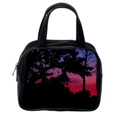 Sunset Landscape High Contrast Photo Classic Handbag (one Side) by dflcprintsclothing