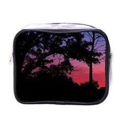 Sunset Landscape High Contrast Photo Mini Toiletries Bag (one Side) by dflcprintsclothing