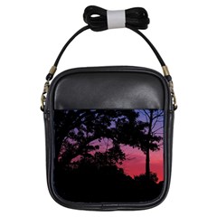 Sunset Landscape High Contrast Photo Girls Sling Bag by dflcprintsclothing