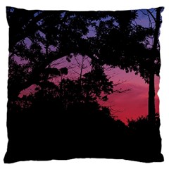 Sunset Landscape High Contrast Photo Large Cushion Case (two Sides) by dflcprintsclothing