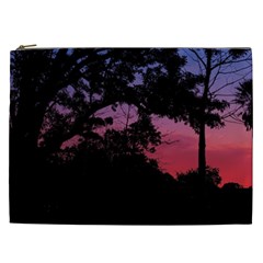 Sunset Landscape High Contrast Photo Cosmetic Bag (xxl) by dflcprintsclothing