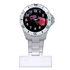 Sunset Landscape High Contrast Photo Plastic Nurses Watch by dflcprintsclothing