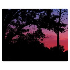 Sunset Landscape High Contrast Photo Double Sided Flano Blanket (medium) 