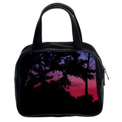 Sunset Landscape High Contrast Photo Classic Handbag (two Sides) by dflcprintsclothing