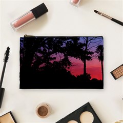 Sunset Landscape High Contrast Photo Cosmetic Bag (medium)