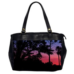 Sunset Landscape High Contrast Photo Oversize Office Handbag (2 Sides) by dflcprintsclothing