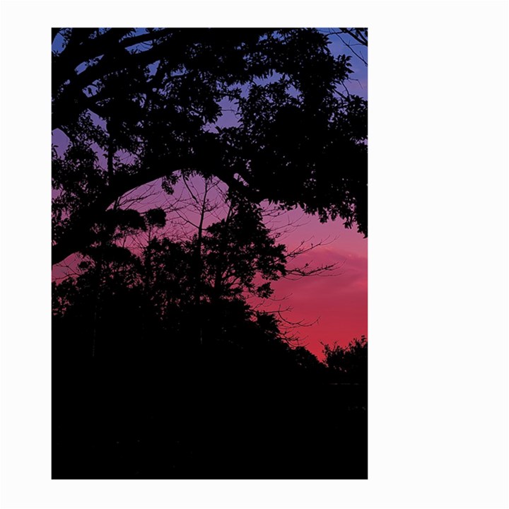 Sunset Landscape High Contrast Photo Large Garden Flag (Two Sides)