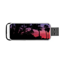 Sunset Landscape High Contrast Photo Portable Usb Flash (one Side)