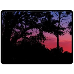 Sunset Landscape High Contrast Photo Double Sided Fleece Blanket (large)  by dflcprintsclothing