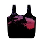 Sunset Landscape High Contrast Photo Full Print Recycle Bag (M) Front