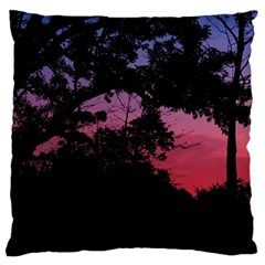 Sunset Landscape High Contrast Photo Standard Flano Cushion Case (one Side)