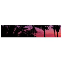 Sunset Landscape High Contrast Photo Small Flano Scarf