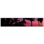 Sunset Landscape High Contrast Photo Small Flano Scarf Front