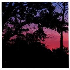 Sunset Landscape High Contrast Photo Wooden Puzzle Square by dflcprintsclothing