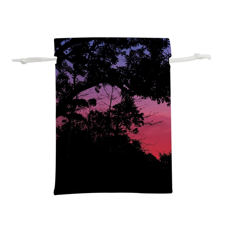 Sunset Landscape High Contrast Photo Lightweight Drawstring Pouch (M)