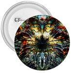 Multicolor Floral Art Copper Patina  3  Buttons Front