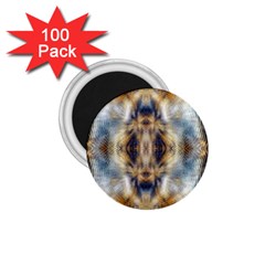 Retro Hippie Vibe Psychedelic Silver 1 75  Magnets (100 Pack) 