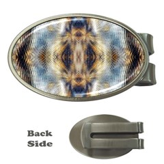 Retro Hippie Vibe Psychedelic Silver Money Clips (oval)  by CrypticFragmentsDesign