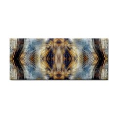 Retro Hippie Vibe Psychedelic Silver Hand Towel