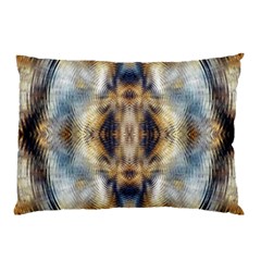 Retro Hippie Vibe Psychedelic Silver Pillow Case by CrypticFragmentsDesign