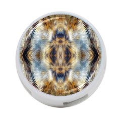 Retro Hippie Vibe Psychedelic Silver 4-port Usb Hub (two Sides) by CrypticFragmentsDesign