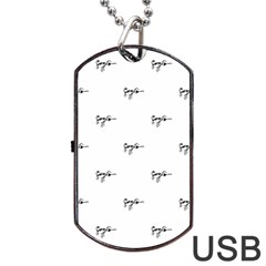 Tribal Style Symbol Drawing Print Pattern Dog Tag Usb Flash (one Side) by dflcprintsclothing