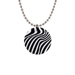 Wave Line Curve 1  Button Necklace by Dutashop