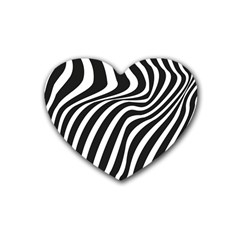 Wave Line Curve Rubber Coaster (heart)  by Dutashop