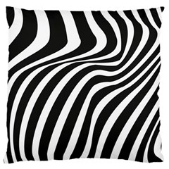 Wave Line Curve Standard Flano Cushion Case (two Sides) by Dutashop