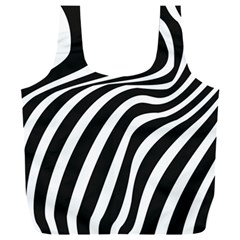 Wave Line Curve Full Print Recycle Bag (xxl)