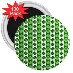 Clover Leaf Shamrock St Patricks Day 3  Magnets (100 Pack) by Dutashop