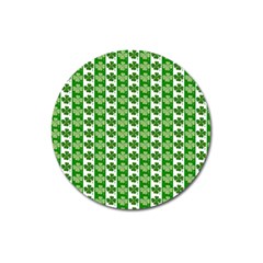 Clover Leaf Shamrock St Patricks Day Magnet 3  (round) by Dutashop