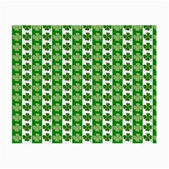 Clover Leaf Shamrock St Patricks Day Small Glasses Cloth (2 Sides) by Dutashop