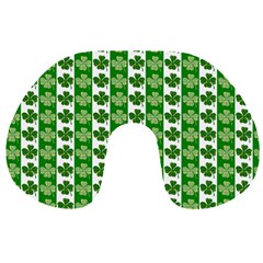 Clover Leaf Shamrock St Patricks Day Travel Neck Pillow