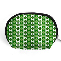 Clover Leaf Shamrock St Patricks Day Accessory Pouch (medium) by Dutashop