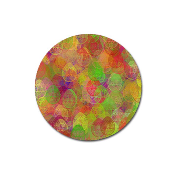 Easter Egg Colorful Texture Magnet 3  (Round)