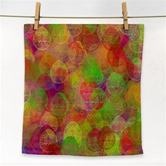 Easter Egg Colorful Texture Face Towel by Dutashop