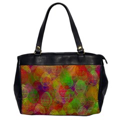 Easter Egg Colorful Texture Oversize Office Handbag by Dutashop