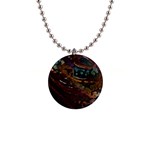 Abstract Art 1  Button Necklace Front