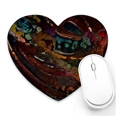 Abstract Art Heart Mousepads by Dutashop