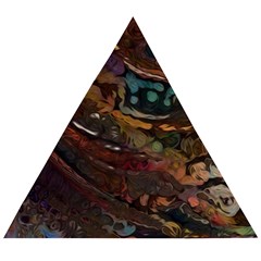 Abstract Art Wooden Puzzle Triangle by Dutashop