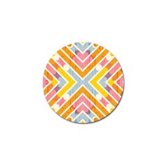 Line Pattern Cross Print Repeat Golf Ball Marker (10 Pack) by Dutashop