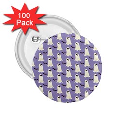 Halloween Ghost Bat 2 25  Buttons (100 Pack)  by Dutashop