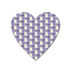 Halloween Ghost Bat Heart Magnet by Dutashop